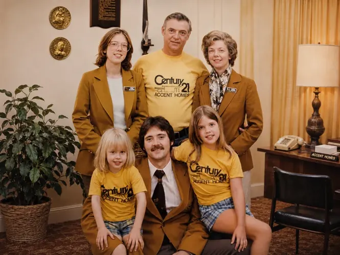 The Sklopan family, founders of Century 21 Accent Homes, circa 1980